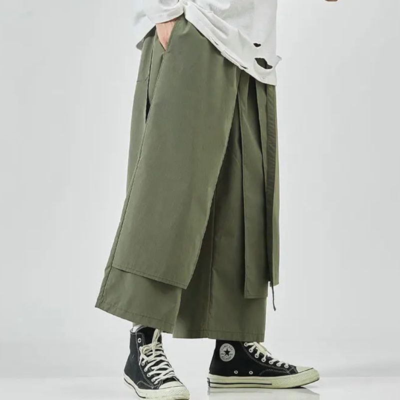 Pantalon Japonais Homme Coupe Large Style Urbain
