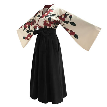 Hakama Femme En Jupe Longue Avec Coupe Fluide Élégante