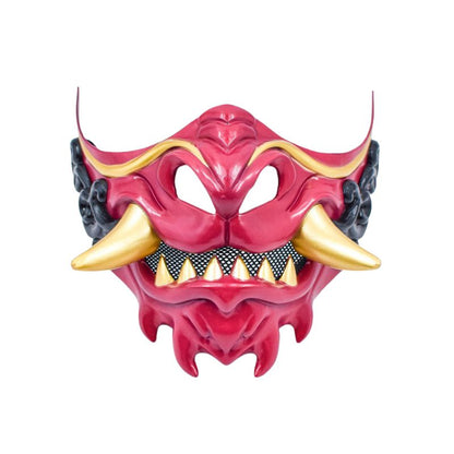 Masque Samouraï Oni Avec Dents Aiguisées