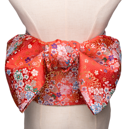 Ceinture Obi Style Geisha Rouge