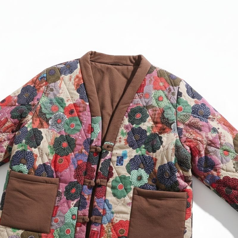 Hanten Femme Multicolore En Motif Floral Artistique