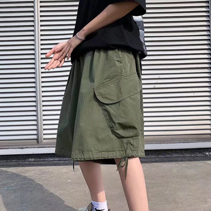 Short Japonais Large Avec Coupe Cargo
