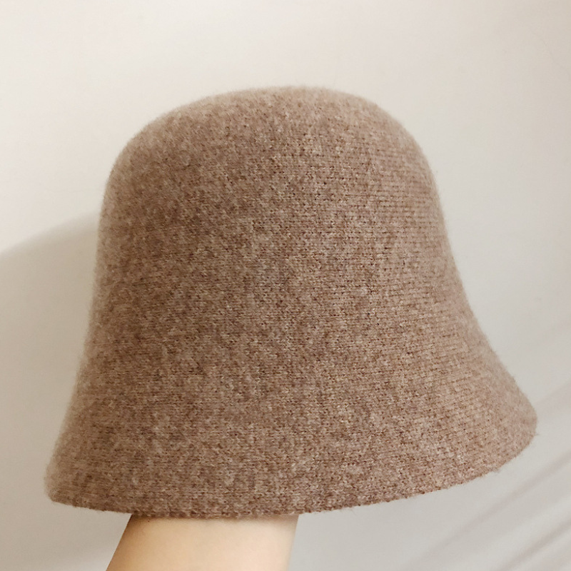 Chapeau Streetwear Style Bucket En Laine
