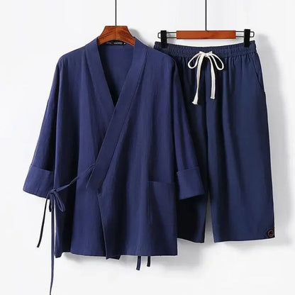 Jinbei Homme Moderne En Tissu Fluide