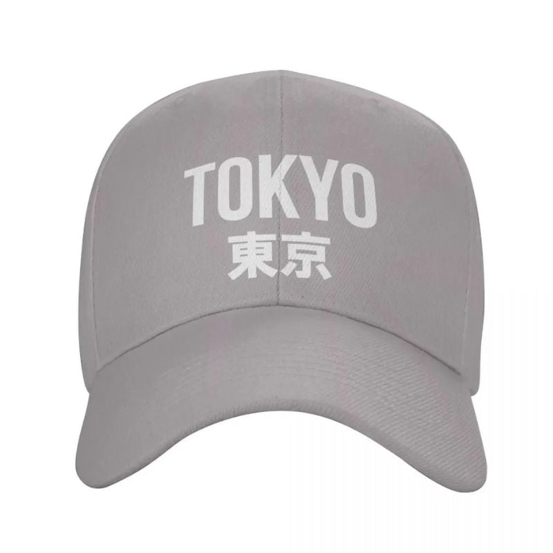 Casquette Japonaise Tokyo En Coton Avec Inscription Kanji