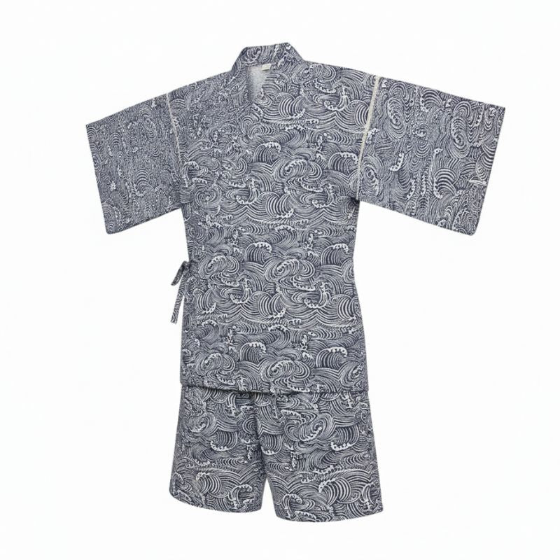 Jinbei Homme Avec Motif Vagues