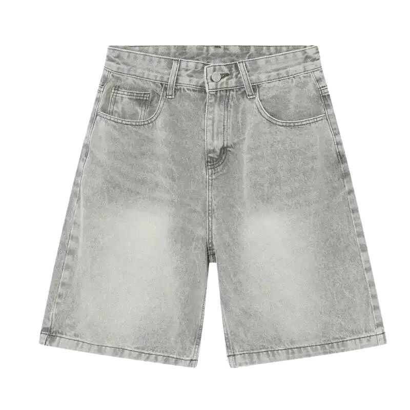 Short Japonais en Jean Homme Coupe Ample