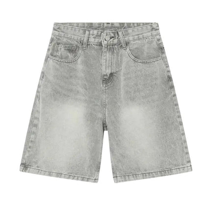 Short Japonais en Jean Homme Coupe Ample