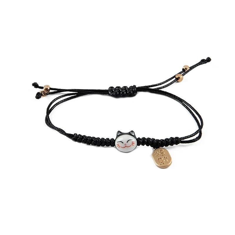 Maneki Neko Bracelet Tressé