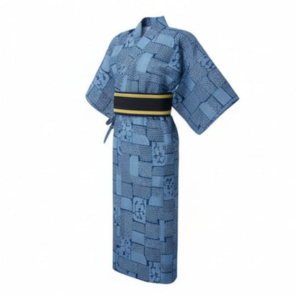Kimono Japonais Style Samouraï Avec Coupe Droite