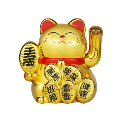 Maneki Neko Design Chat À Énergie Solaire