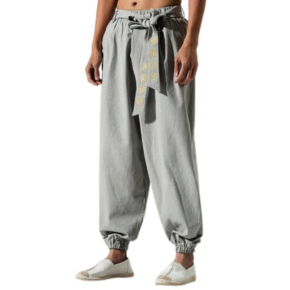 Pantalon Japonais Ample Homme Coupe Traditionnelle