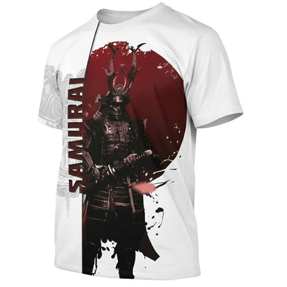 T-Shirt Japonais Tendance Avec Illustration Samouraï Impériale