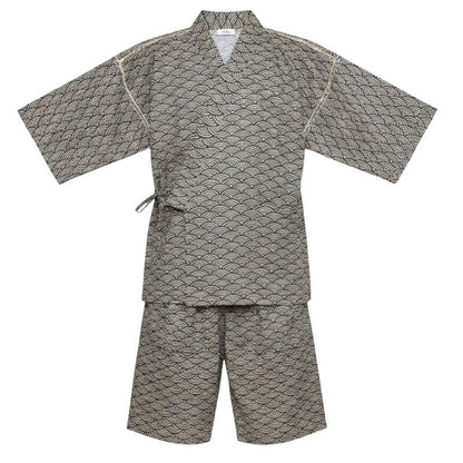 Jinbei Homme Japonais Avec Motif Seigaiha