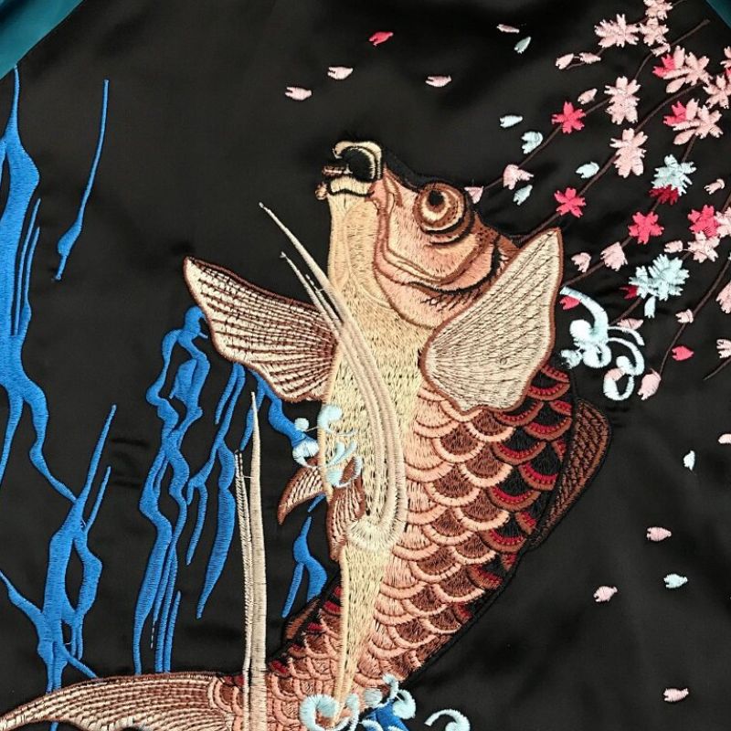 Sukajan Homme Réversible Double Face Style Japonais