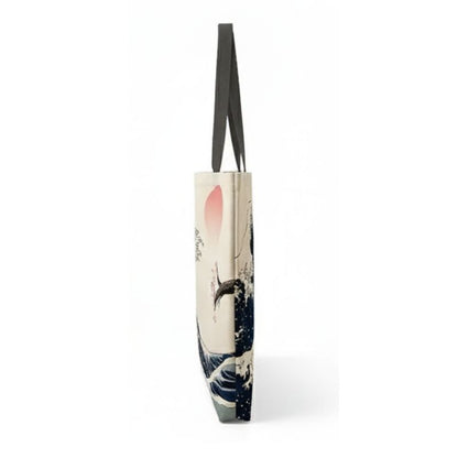 Sac Japonais Avec Mont Fuji En Encre Et Soleil Rouge