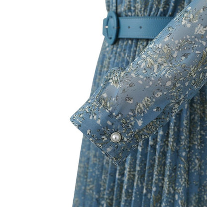 Robe Japonaise En Tissu Fluide Avec Coupe Longue Élégante