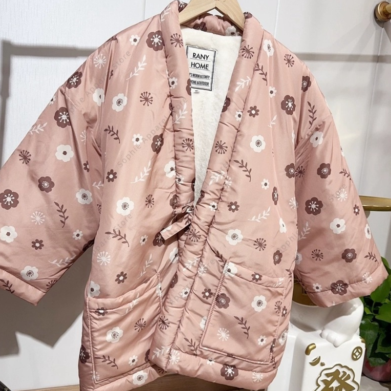 Hanten Femme En Coton Matelassé Avec Motif Fleur