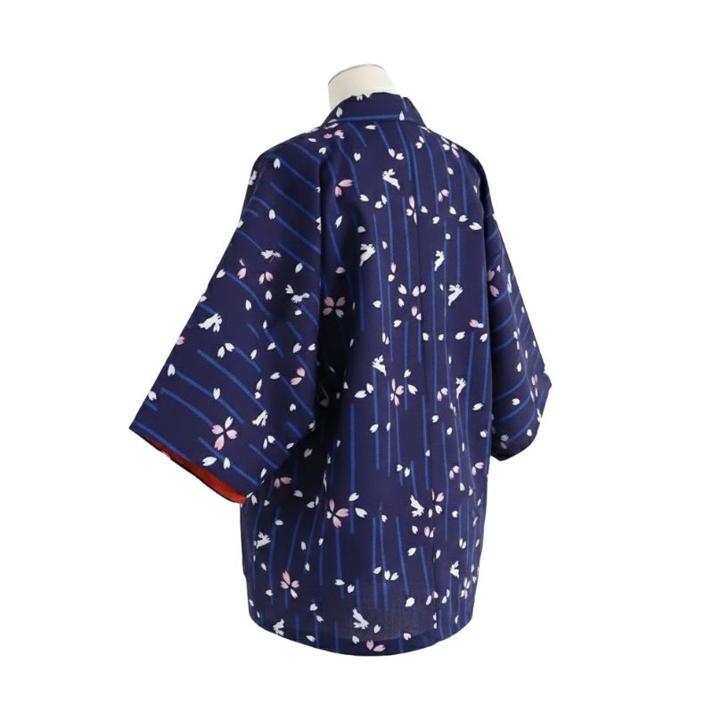 Hanten Femme Court Et Léger En Imprimé Floral Japonais