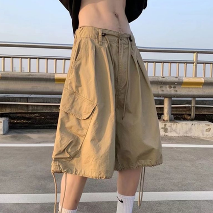 Short Japonais Large Avec Coupe Cargo