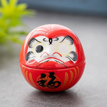 Daruma Regard Déterminé en Céramique