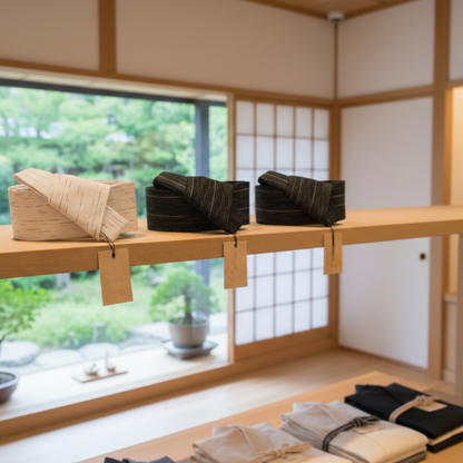 Ceinture Obi Kaku Rayures Fines