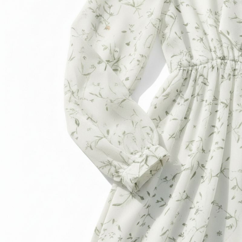 Robe Japonaise En Style Champêtre Avec Coupe Midi