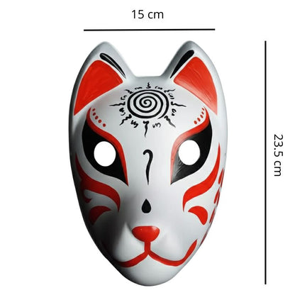 Masque Kitsune Japonais Avec Design Renard Mystique