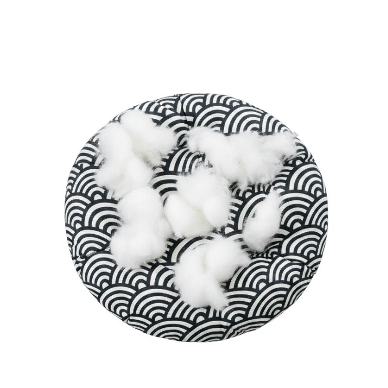 Coussin Japonais Avec Motif Vagues Traditionnelles
