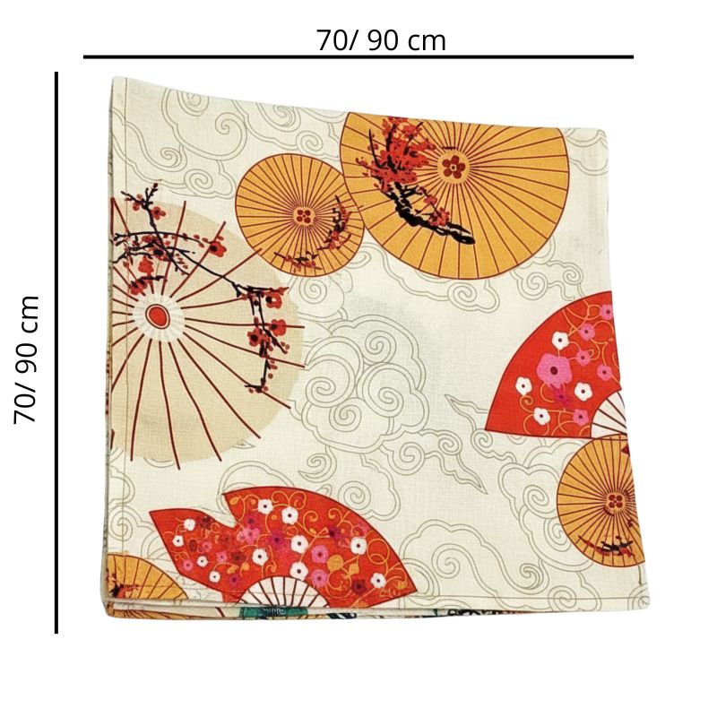 Furoshiki Japonais Aux Éventails Traditionnels