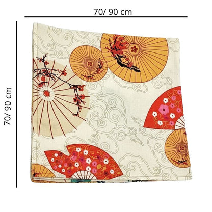 Furoshiki Japonais Aux Éventails Traditionnels