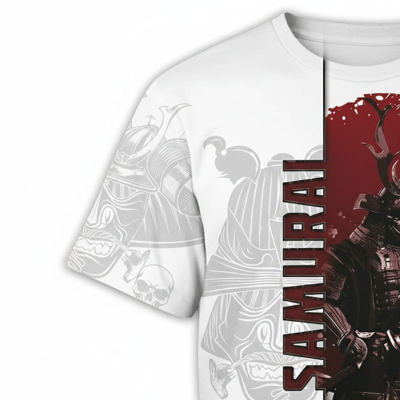 T-Shirt Japonais Tendance Avec Illustration Samouraï Impériale