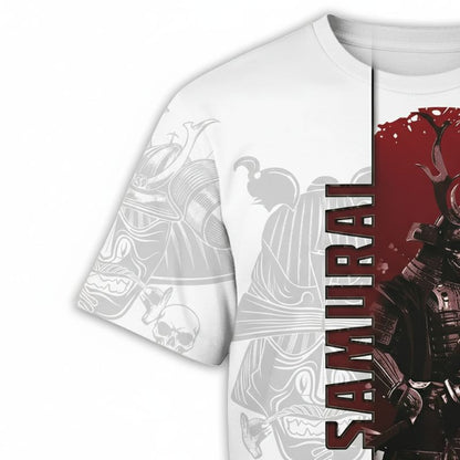 T-Shirt Japonais Tendance Avec Illustration Samouraï Impériale