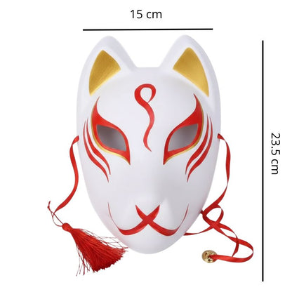 Masque Kitsune Cosplay Avec Forme Renard Stylisée