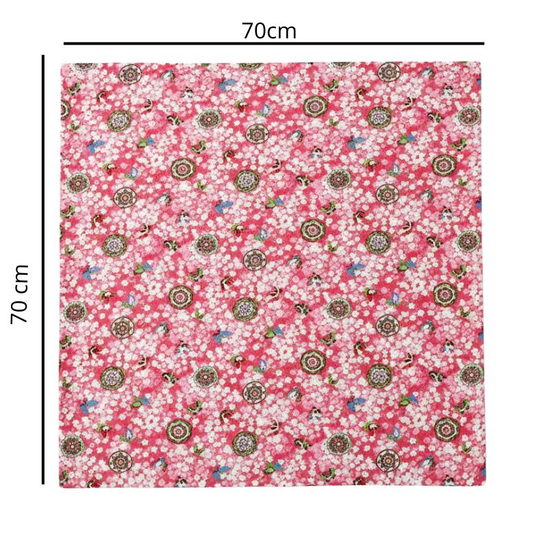 Furoshiki Traditionnel À Motifs Floraux