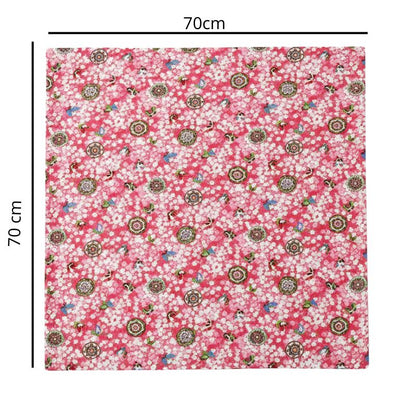 Furoshiki Traditionnel À Motifs Floraux
