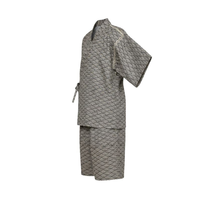 Jinbei Homme Japonais Avec Motif Seigaiha