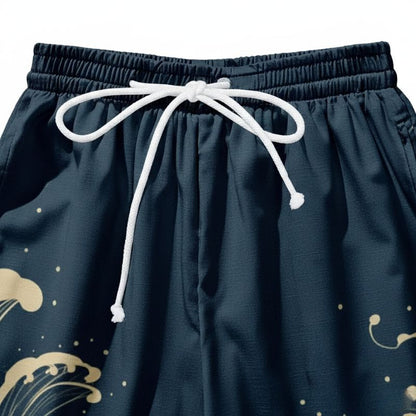 Ensemble Kimono Style Japonais En Veste Ample Et Short D’été
