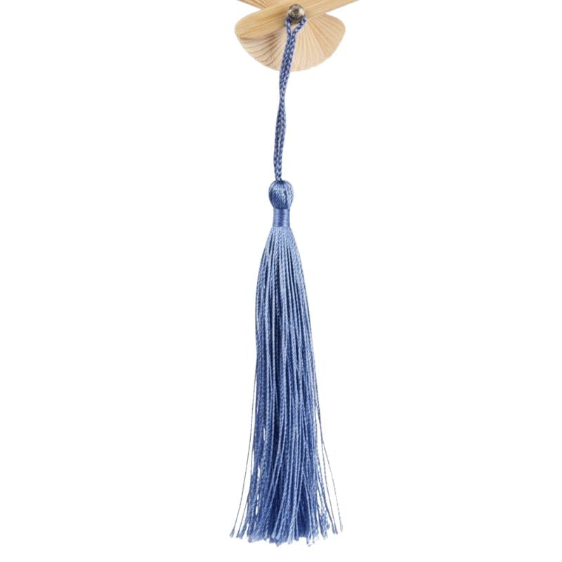 Éventail Japonais Traditionnel Rose Et Bleu