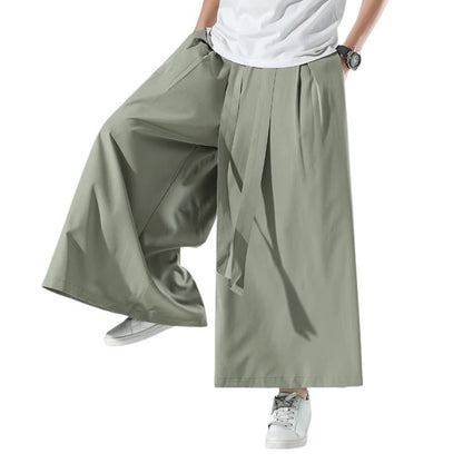 Hakama Homme À Coupe Large Style Oriental