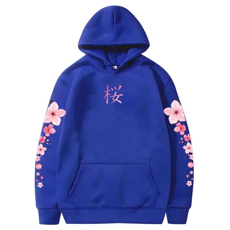 Sweat Japonais En Coupe Décontractée Avec Imprimé Sakura