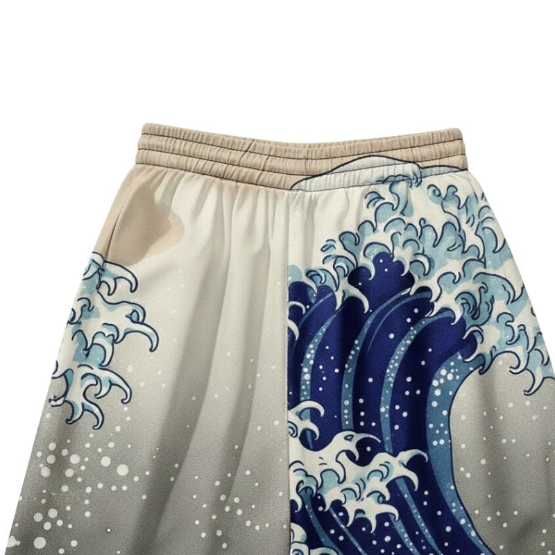 Ensemble Kimono Japonais Avec Motif Vagues