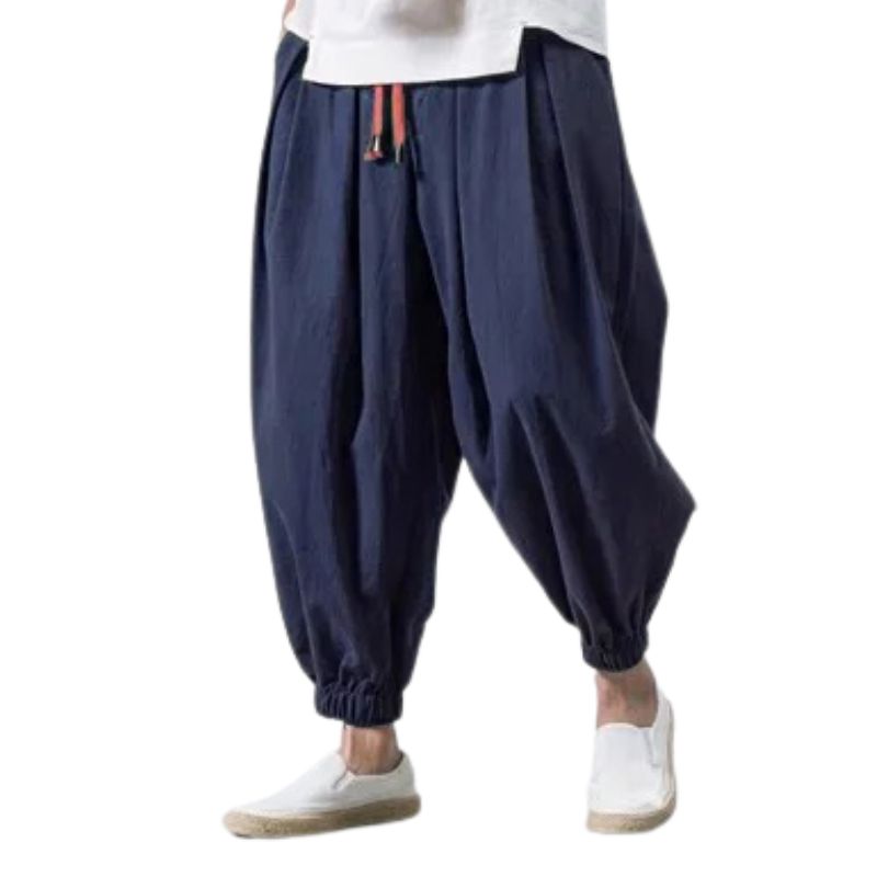 Pantalon Japonais Ample Homme Style Sarouel Moderne