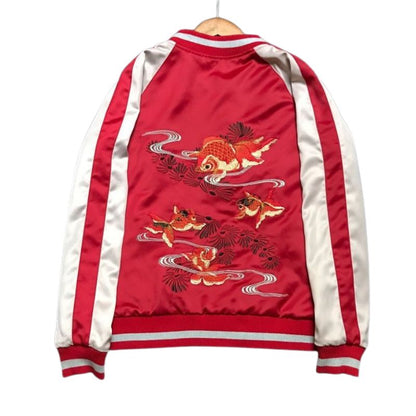 Sukajan Homme Réversible Double Face Style Japonais