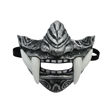 Masque Samouraï Oni Avec Crocs Longs