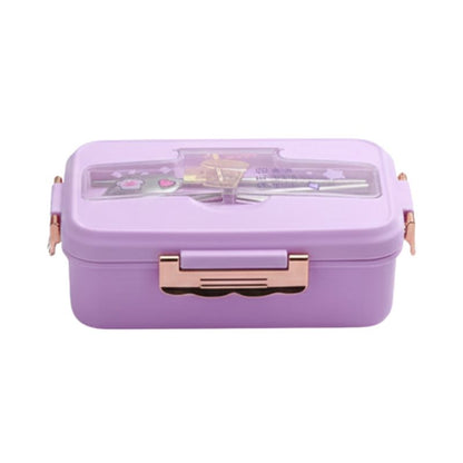 Boîte Bento Japonaise Violette Style Kawaii