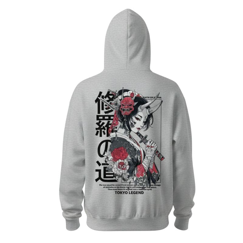 Sweat Japonais Avec Illustration Samouraï Moderne