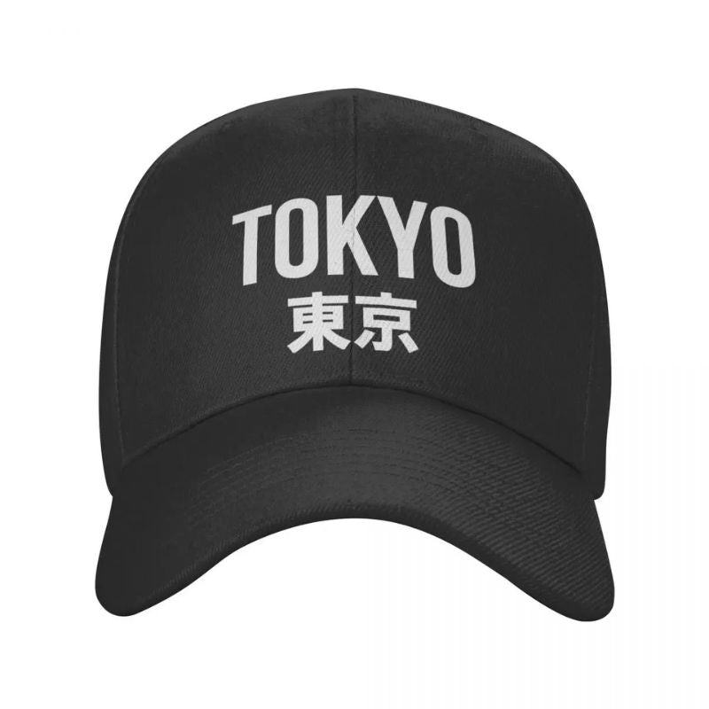 Casquette Japonaise Tokyo En Coton Avec Inscription Kanji