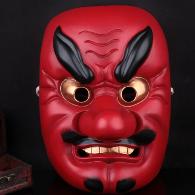 Masque Tengu Rouge Avec Nez Long