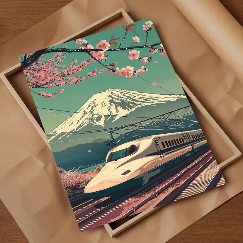 Tableau Japonais Shinkansen